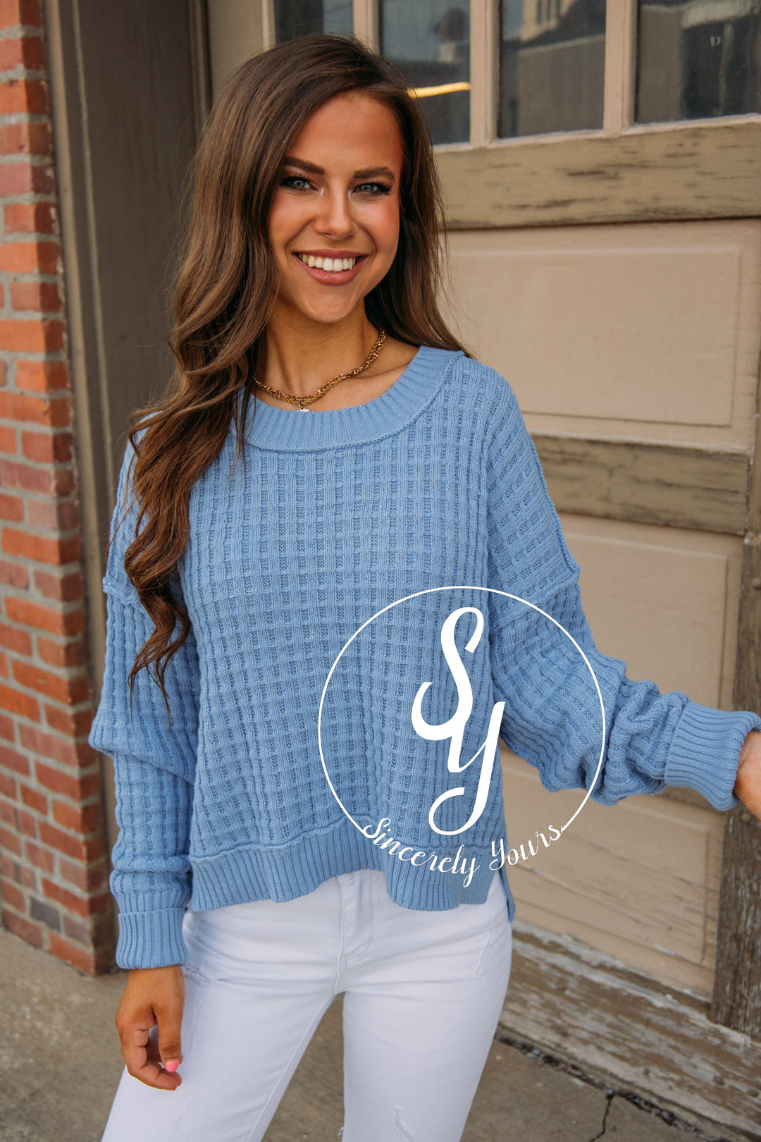 Magical Morning Sweater-Blue