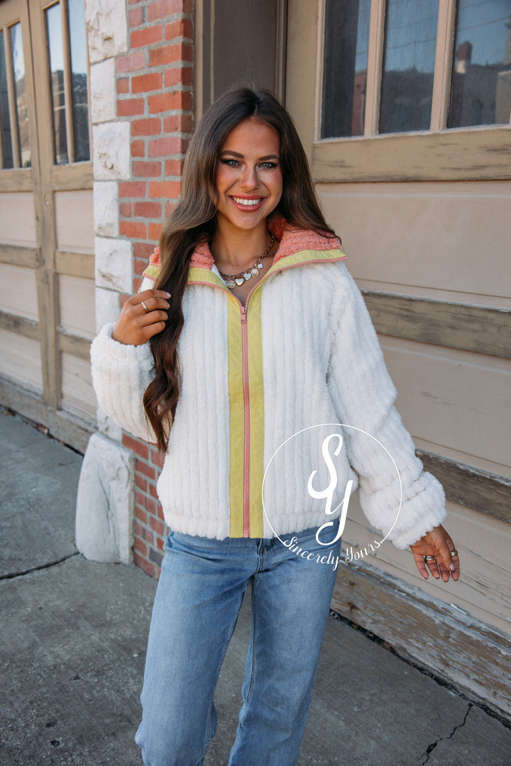 Feeling Extra Cozy Jacket - Cream