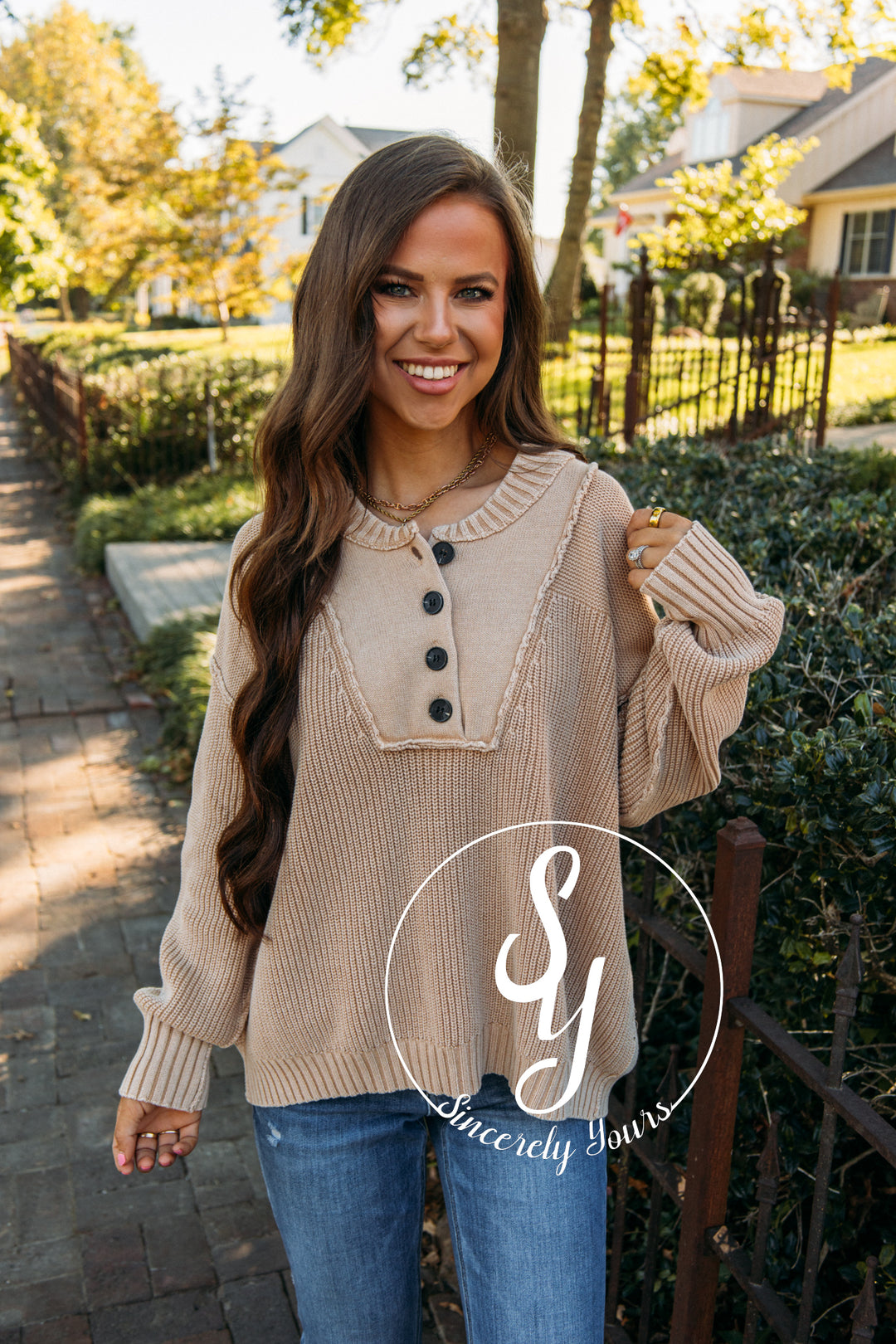 Cozy Cutie Sweater - Clay