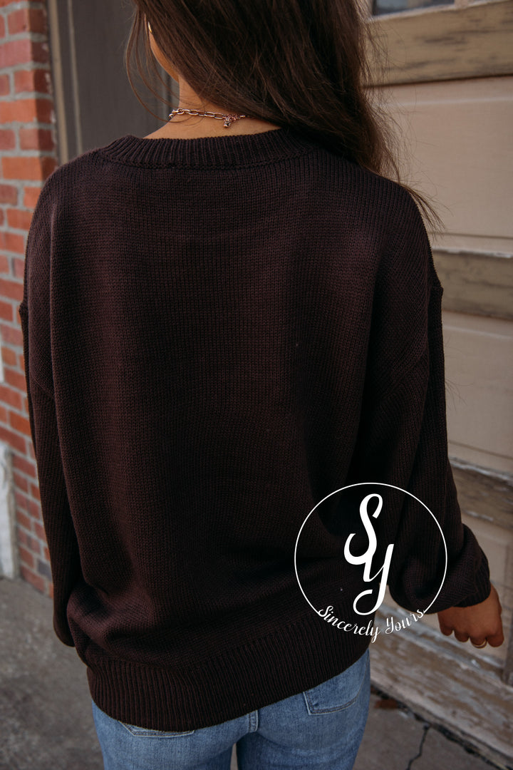 Howdy Sweater - Espresso
