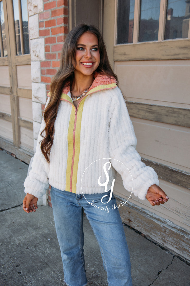 Feeling Extra Cozy Jacket - Cream