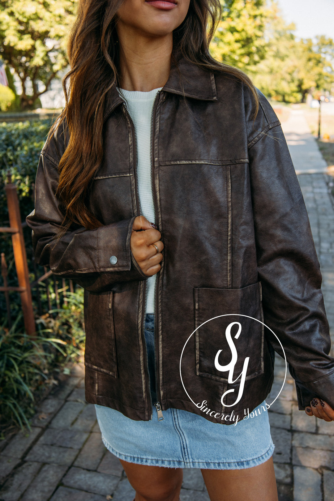 Train For It Jacket - Brown