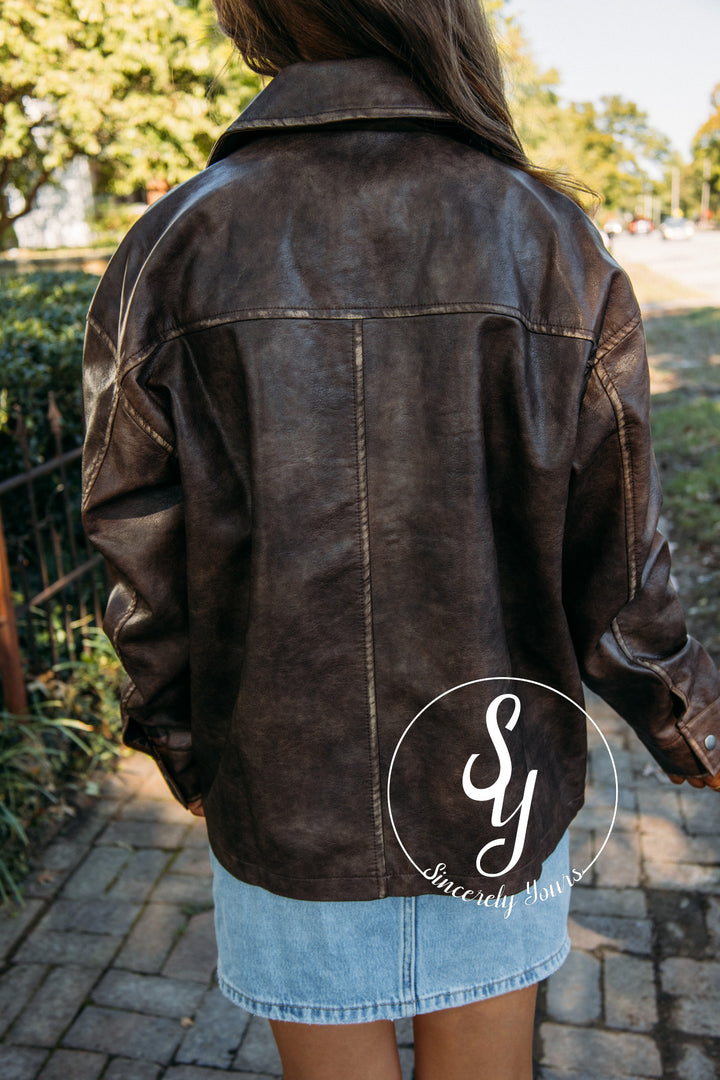 Train For It Jacket - Brown