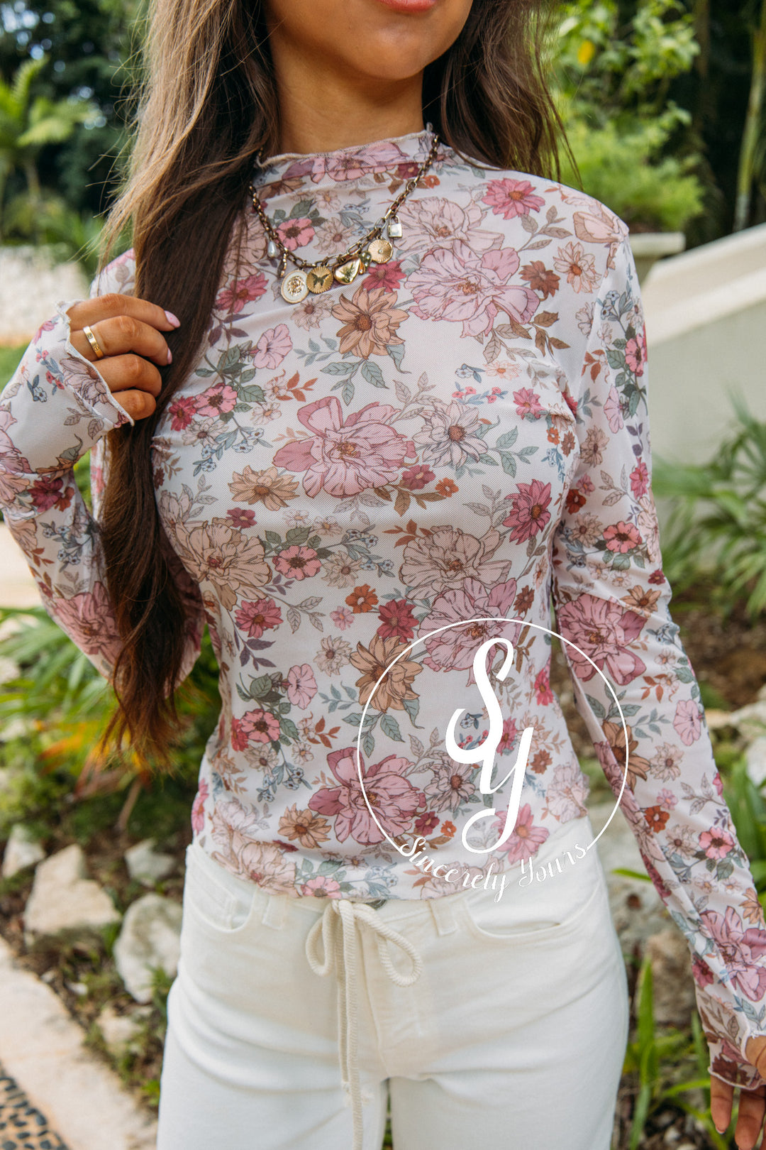 Grand Palms Top - Clay Rose