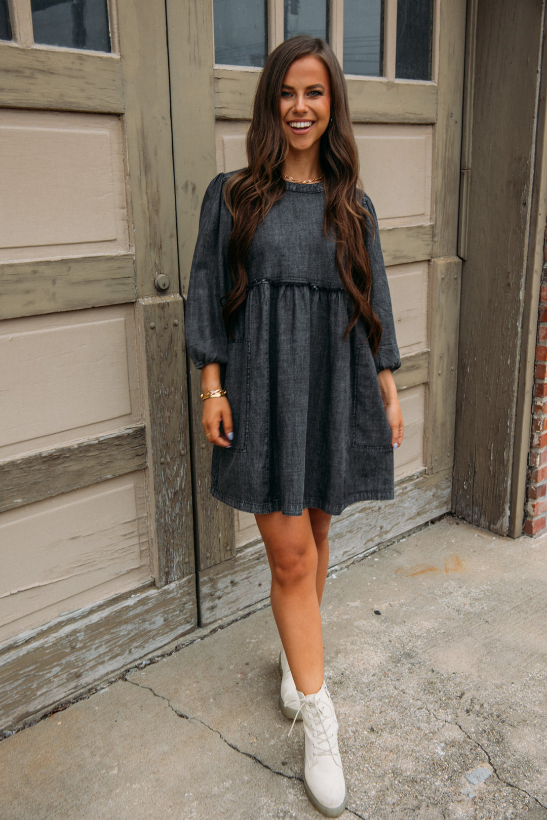 Fall Daze Dress -Black