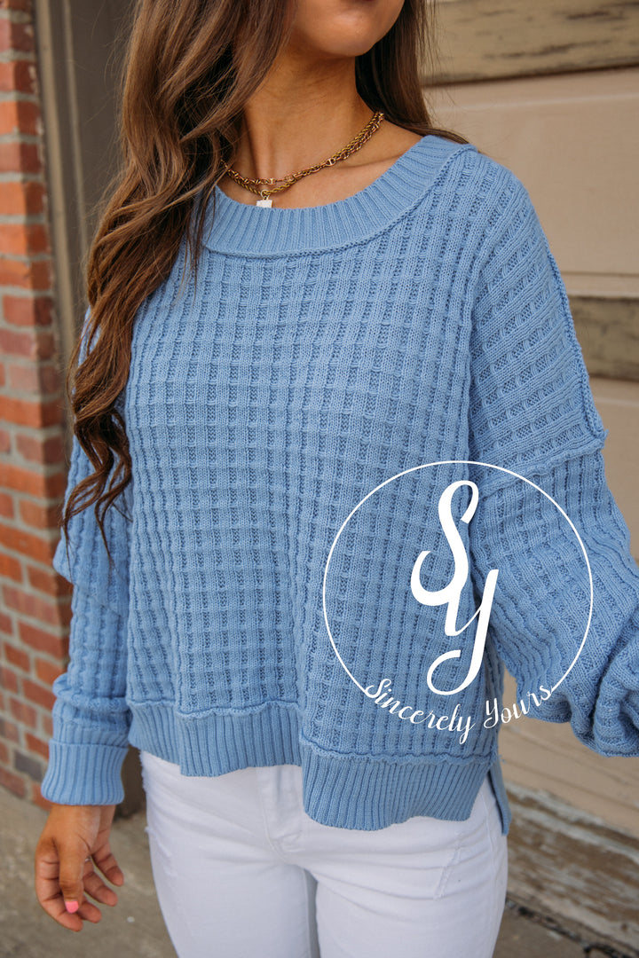 Magical Morning Sweater-Blue