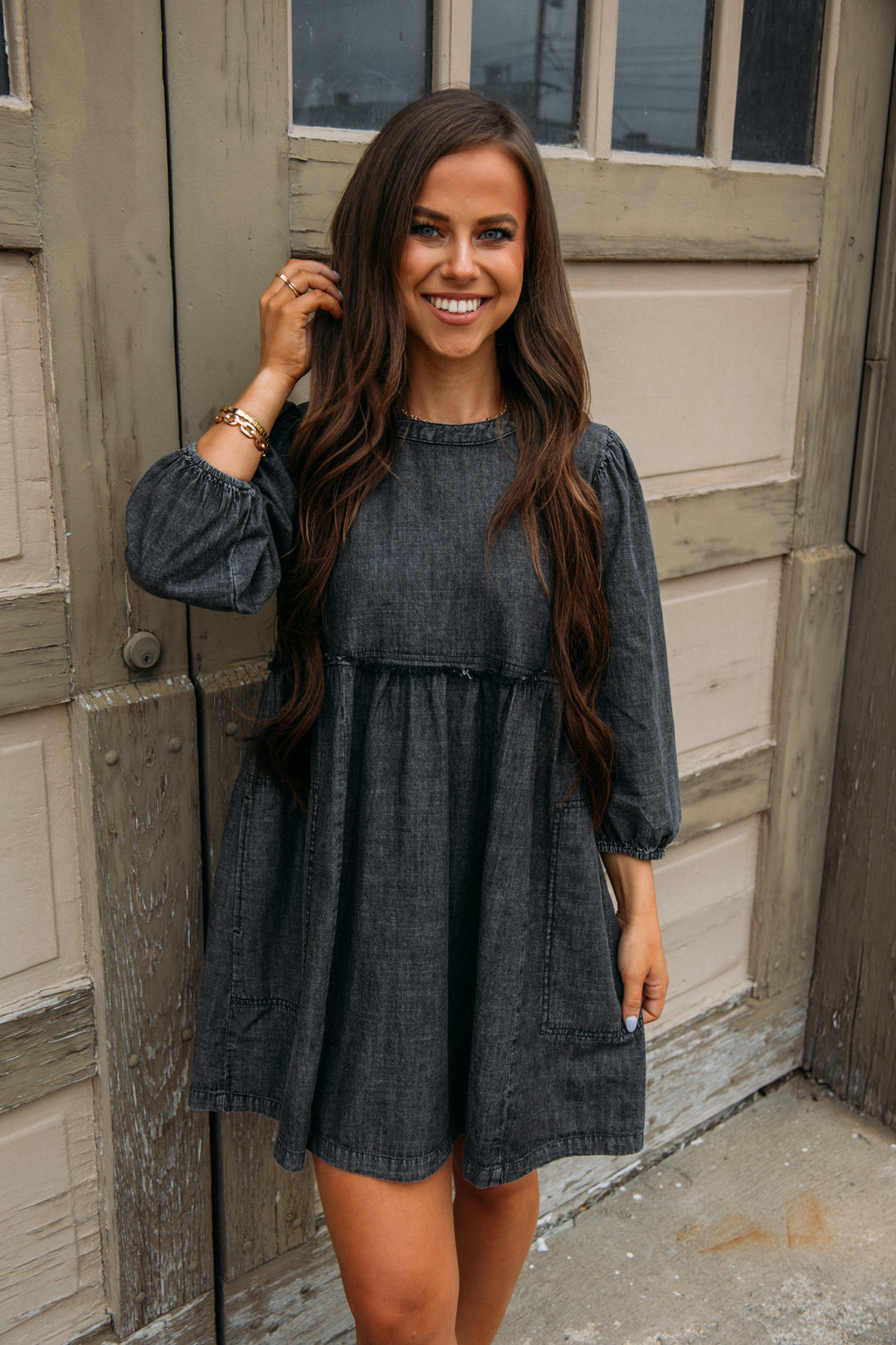 Fall Daze Dress -Black