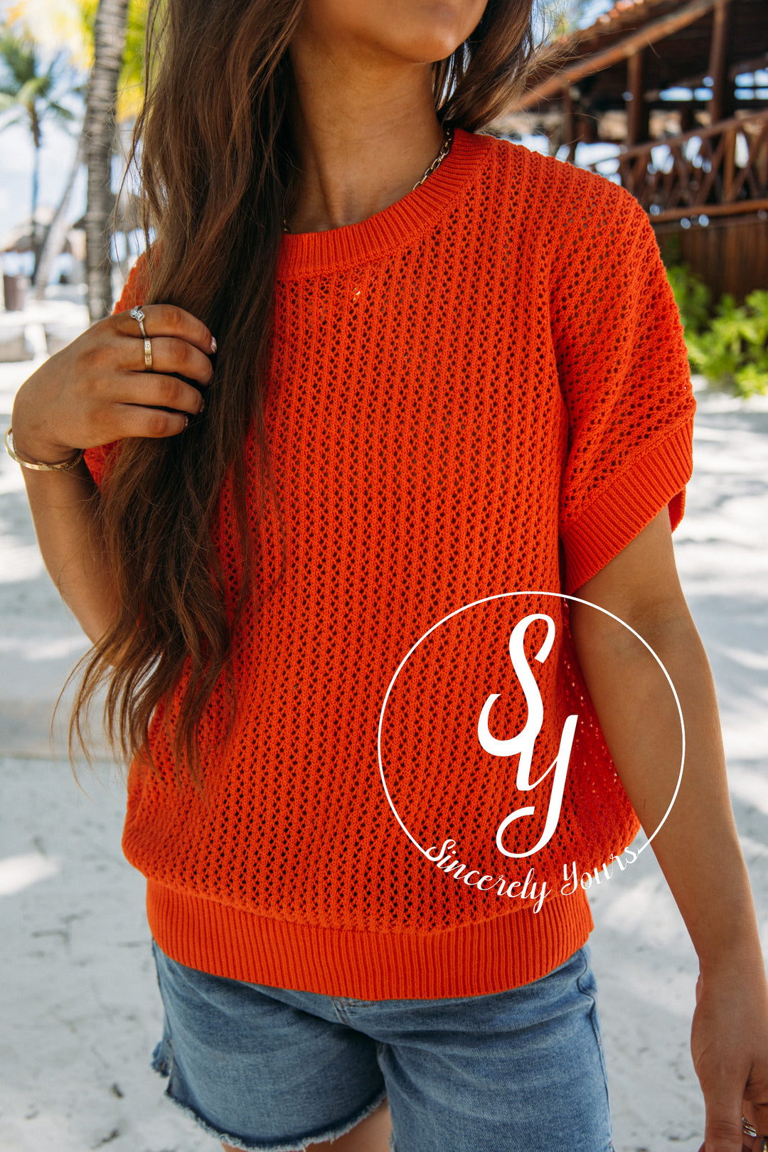 Spice of Life Sweater - Tomato