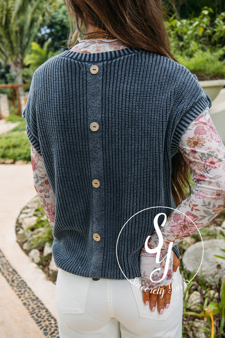 Midnight Feels Sweater- Navy