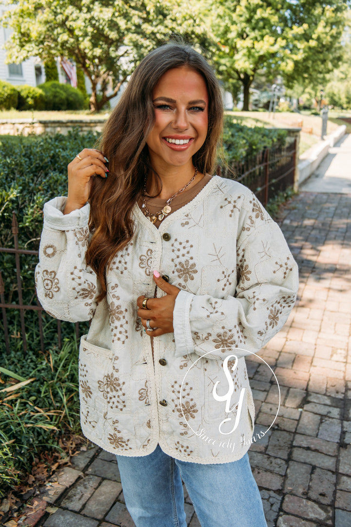 Ziva Style Jacket- Natural