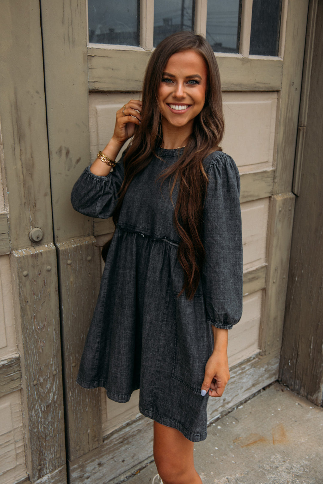 Fall Daze Dress -Black