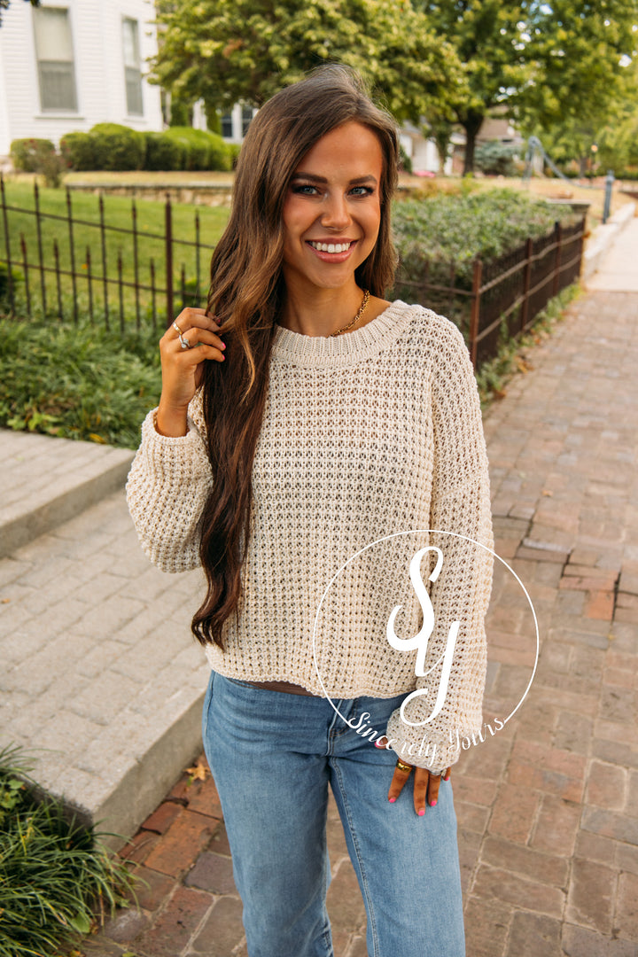 Coffee Date Sweater - Oatmeal