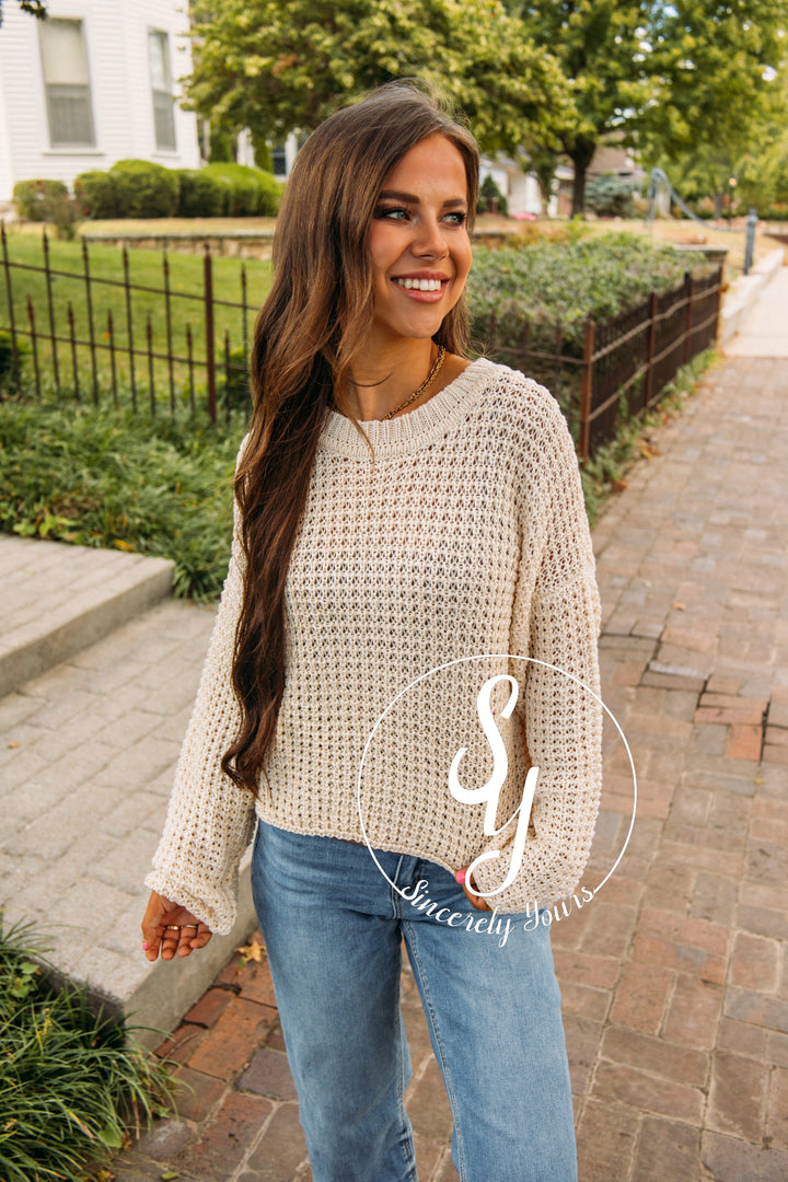 Coffee Date Sweater - Oatmeal