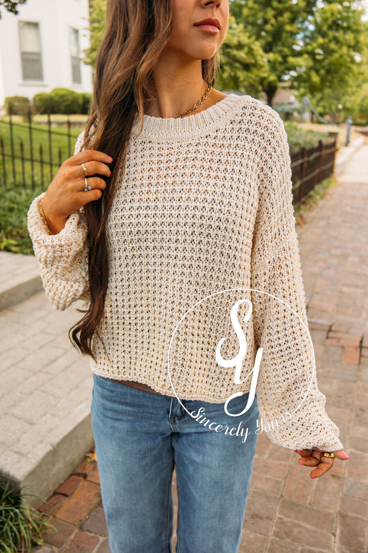 Coffee Date Sweater - Oatmeal