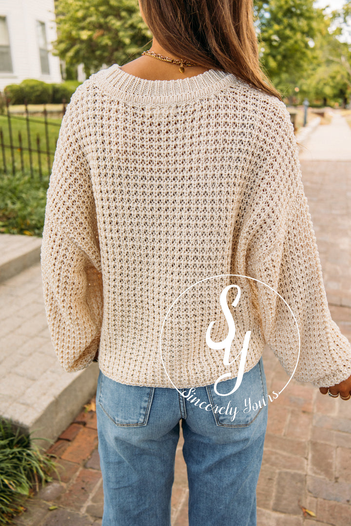 Coffee Date Sweater - Oatmeal