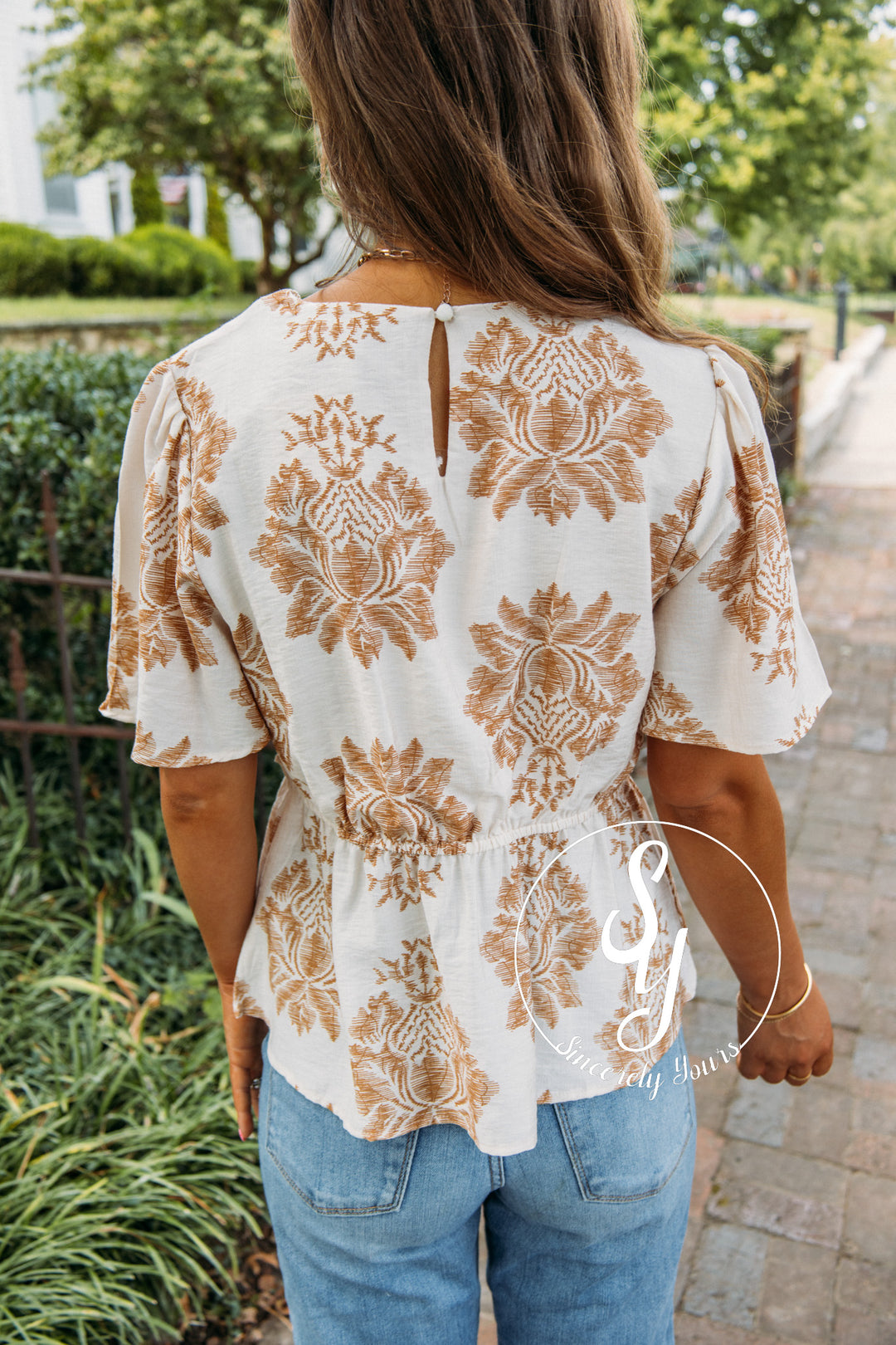 Calm Days Blouse- Taupe