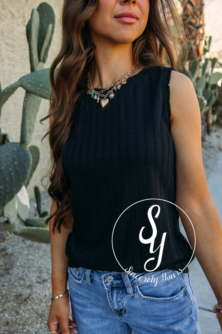 Sorbet Tastin Top- Black
