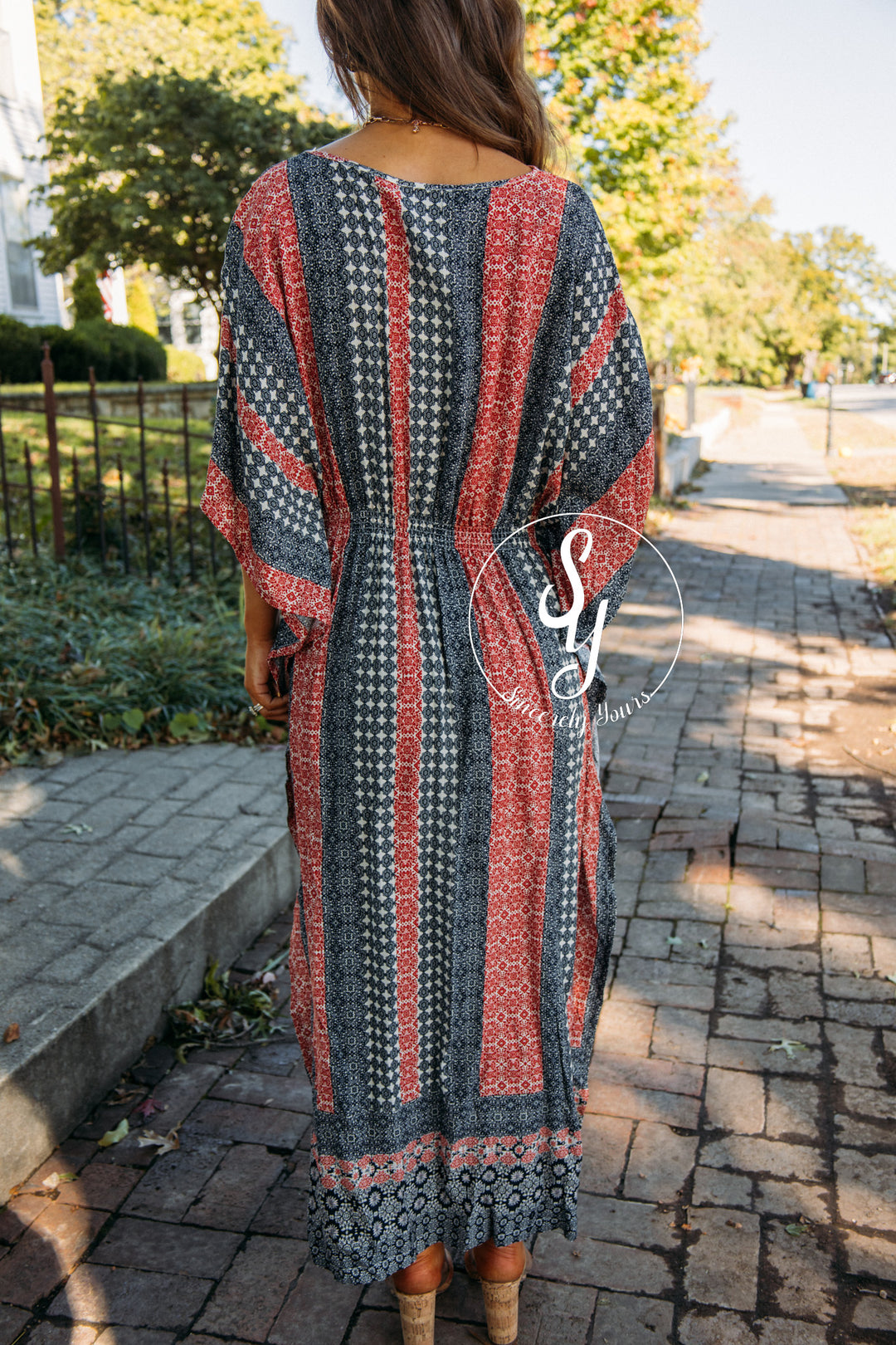 Willow Walk Dress - Indigo Multi