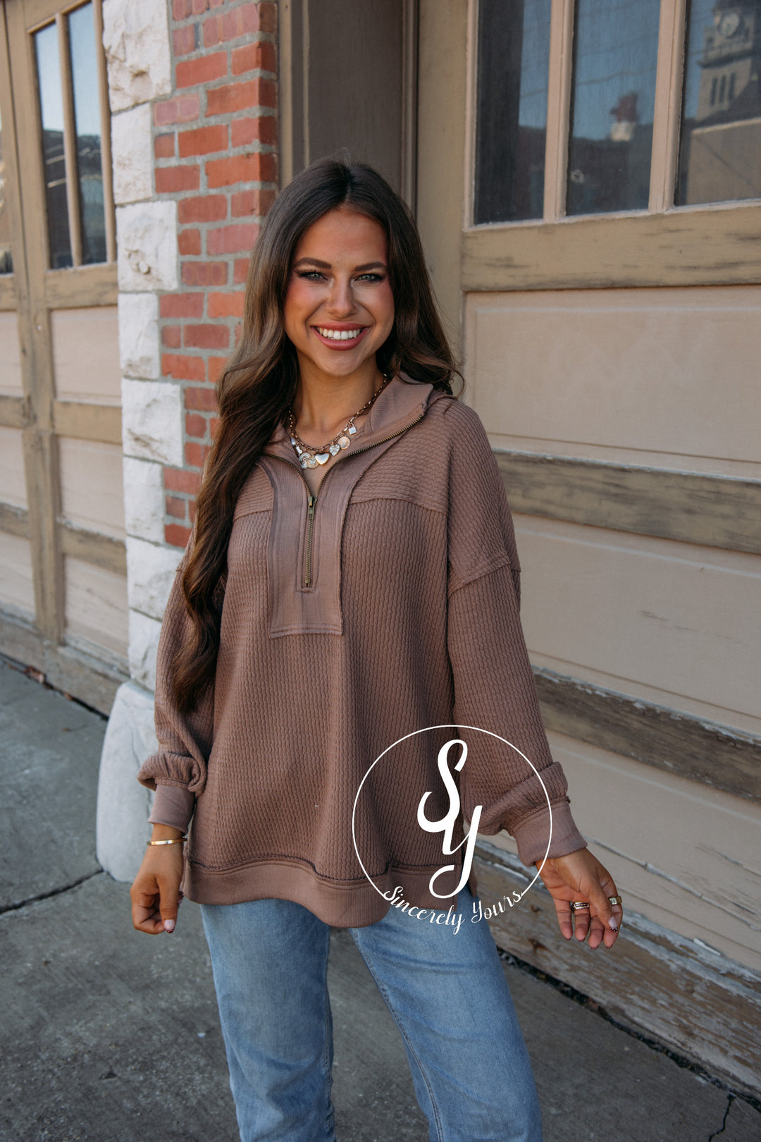 Colorado Cozy Pullover - Mocha