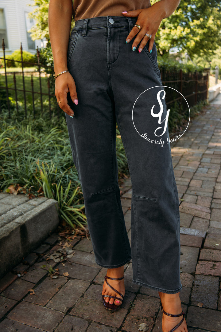 Dear John: Lasso Barrel Fit Jean - Charcoal