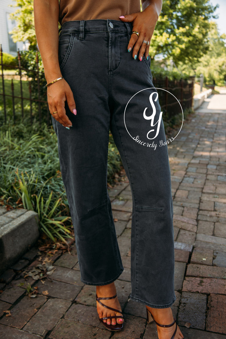 Dear John: Lasso Barrel Fit Jean - Charcoal