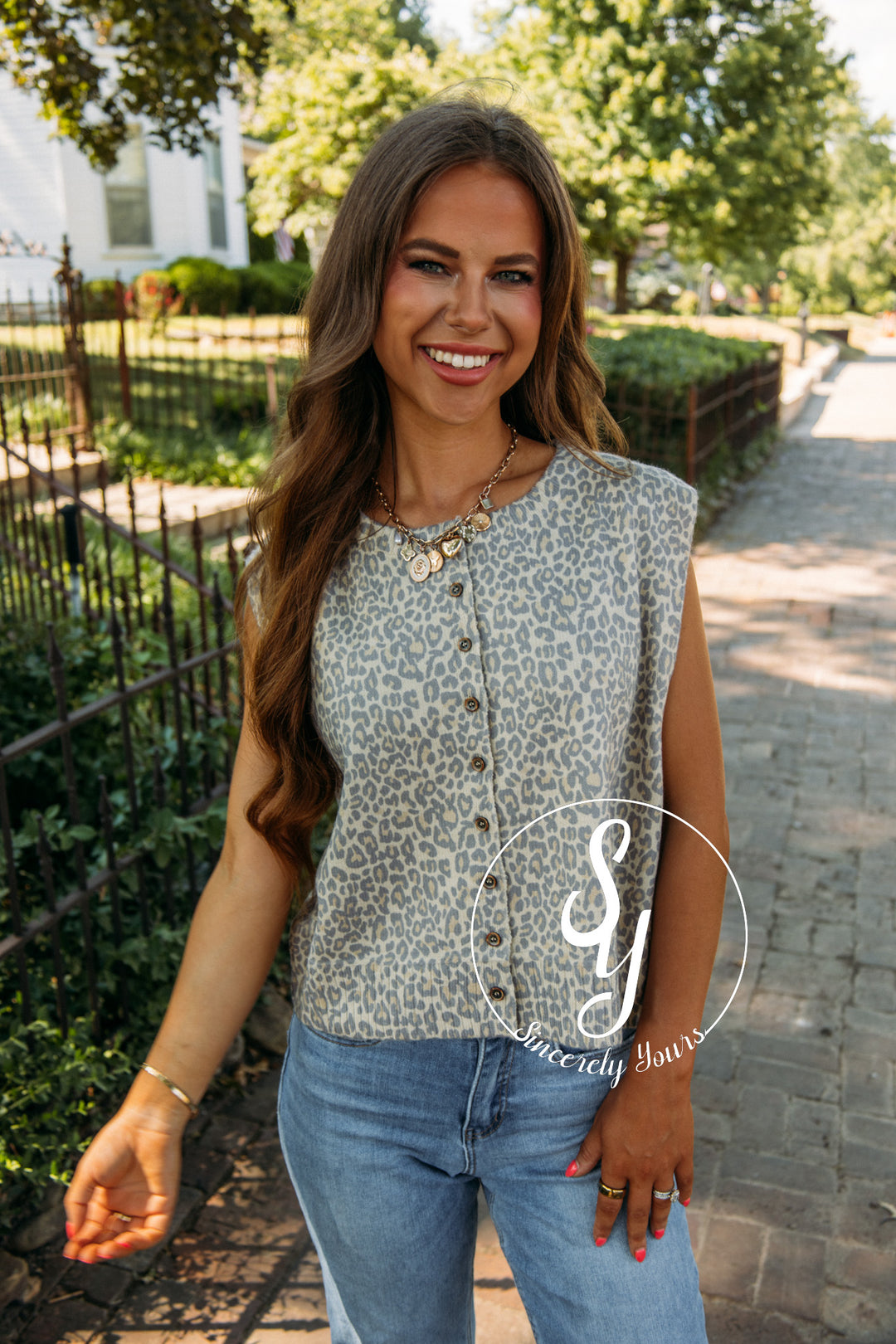 Fierce To Reckon With Vest- Leopard