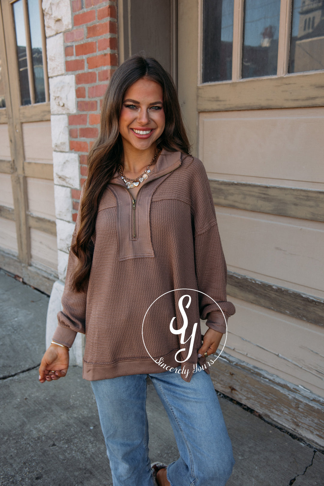 Colorado Cozy Pullover - Mocha