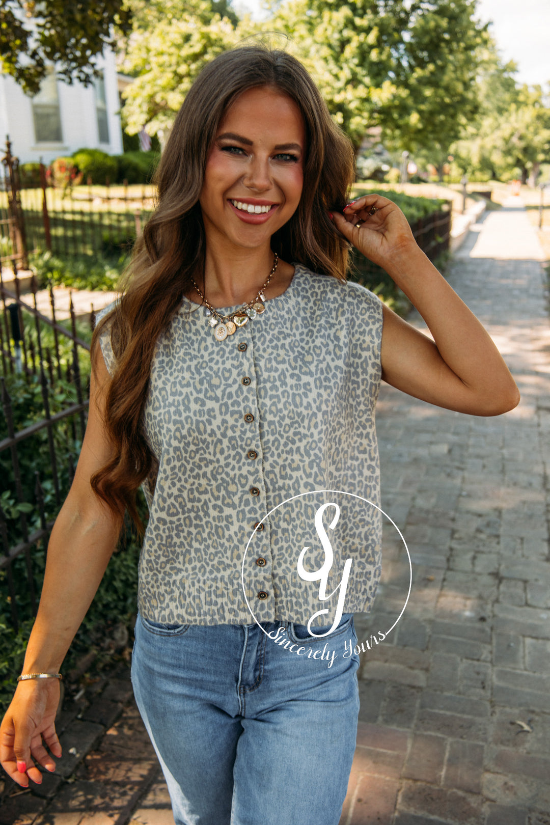 Fierce To Reckon With Vest- Leopard