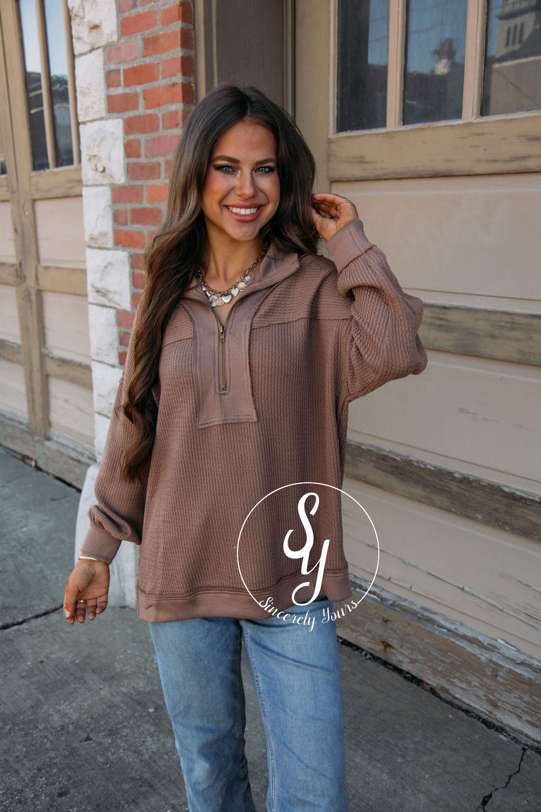 Colorado Cozy Pullover - Mocha