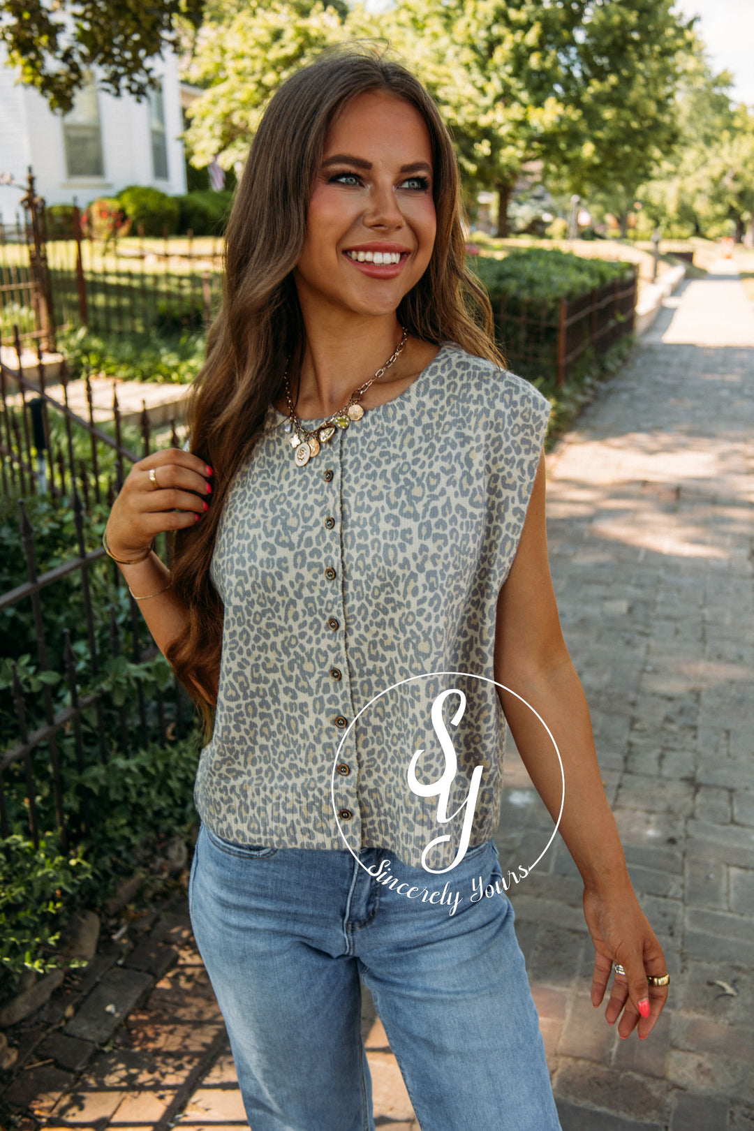 Fierce To Reckon With Vest- Leopard