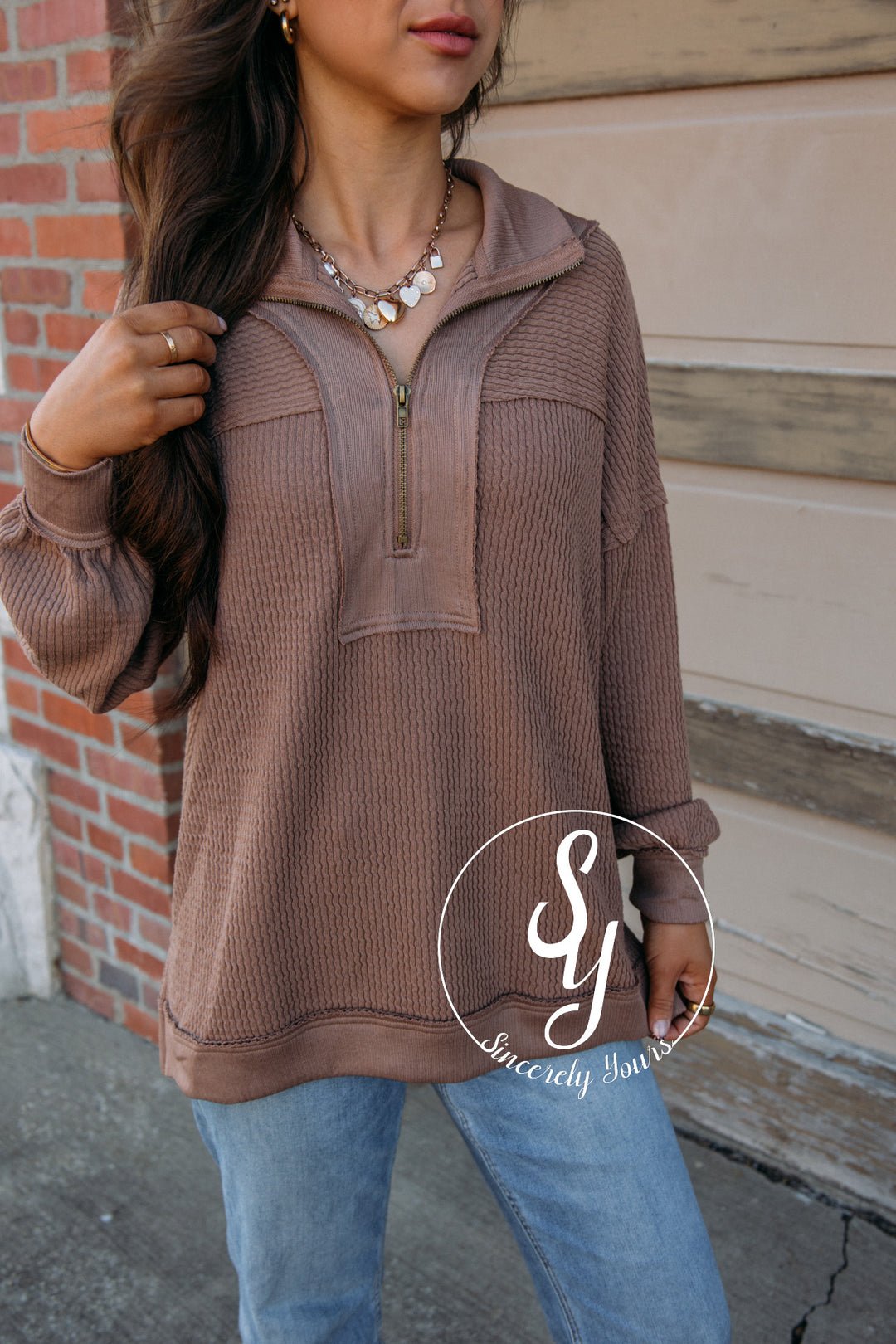 Colorado Cozy Pullover - Mocha