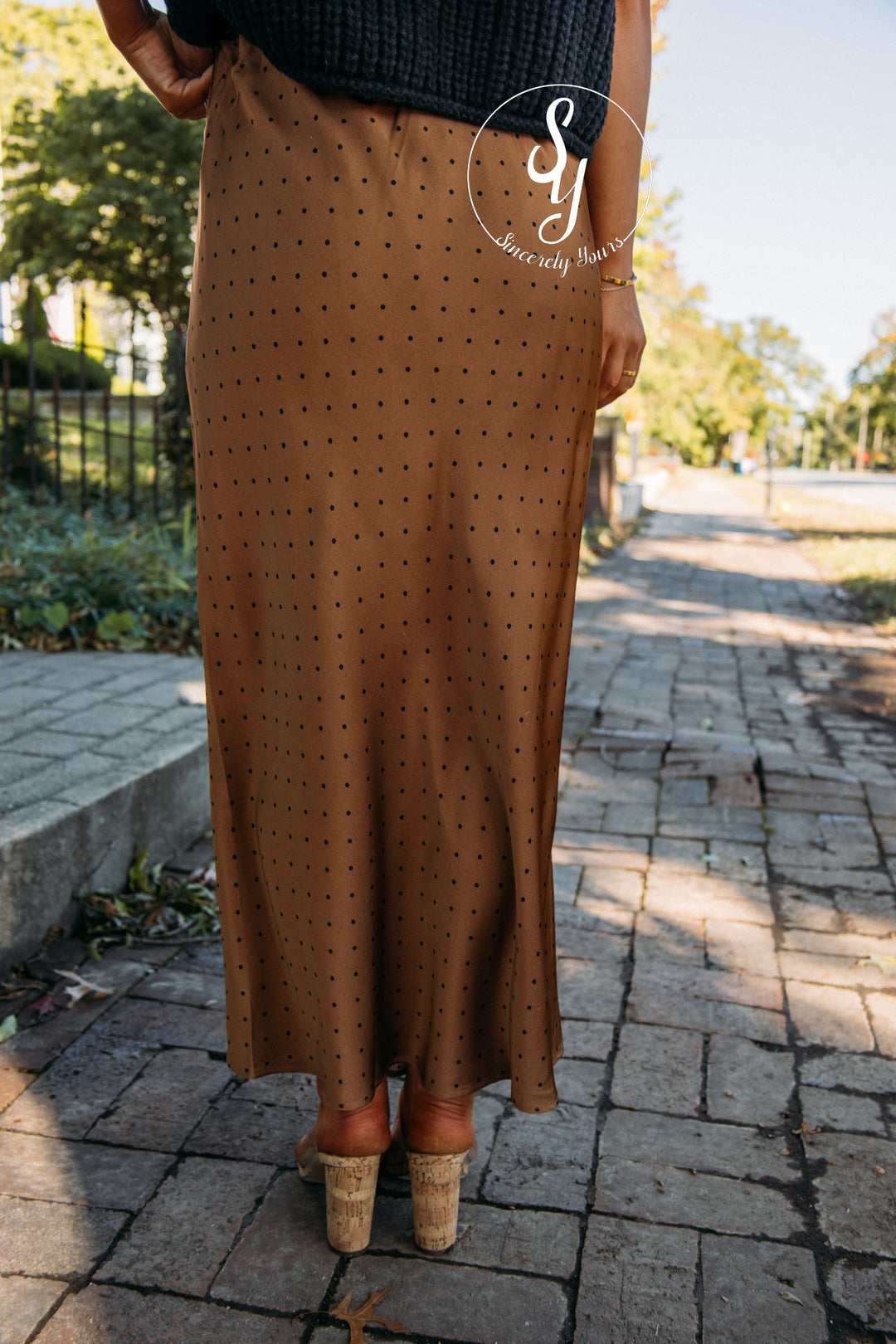 The Envy Skirt - Choco/ Black