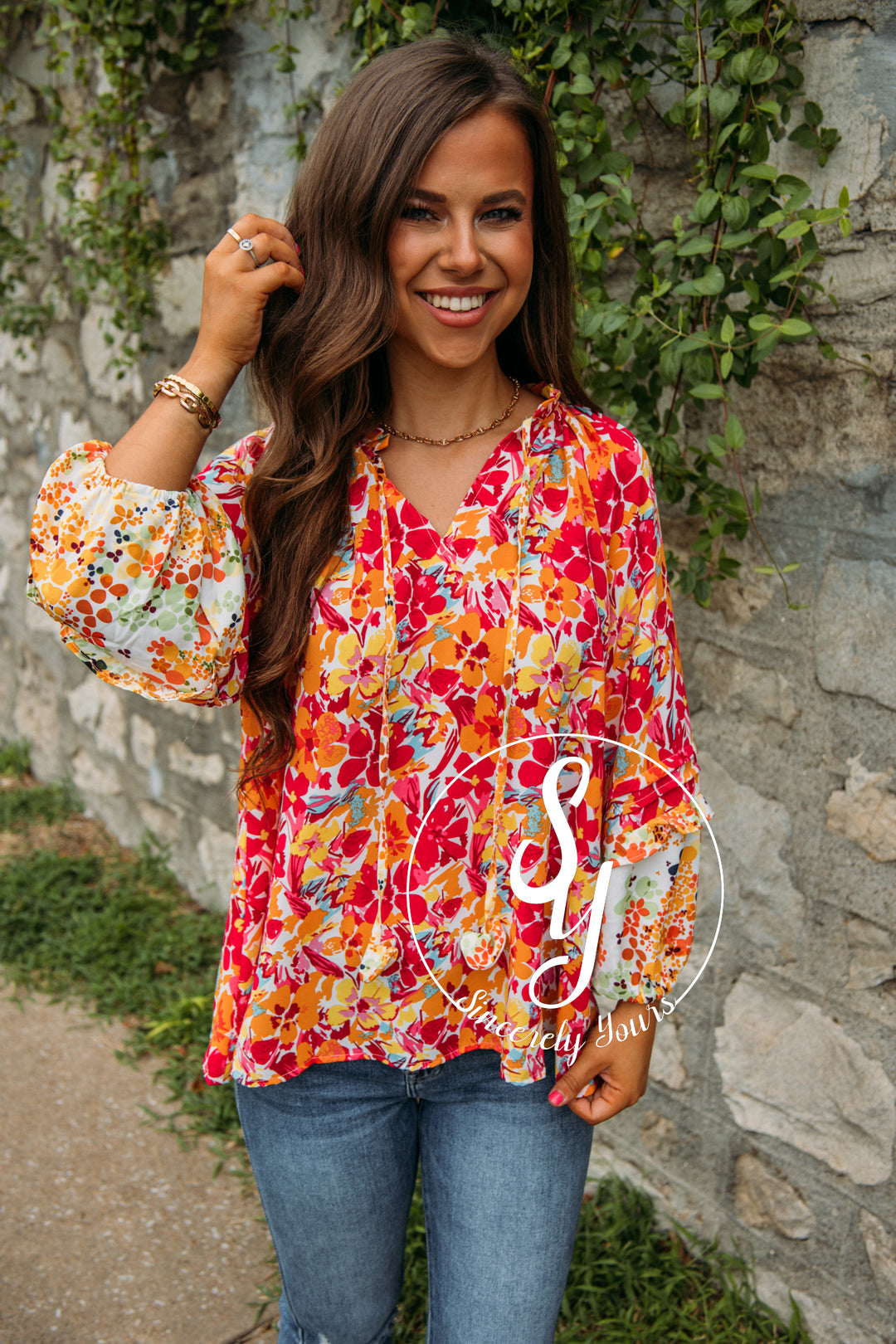 Nothing Better Floral Blouse - Magenta