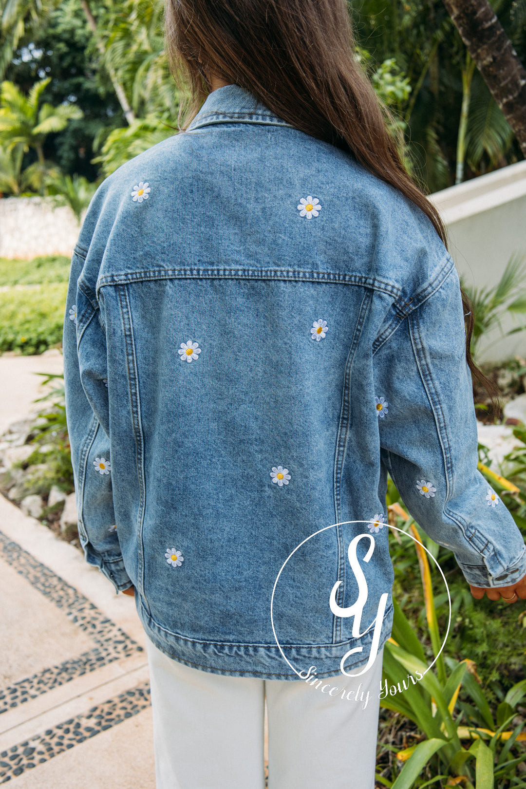 Spring Daisy Jacket - Med Wash