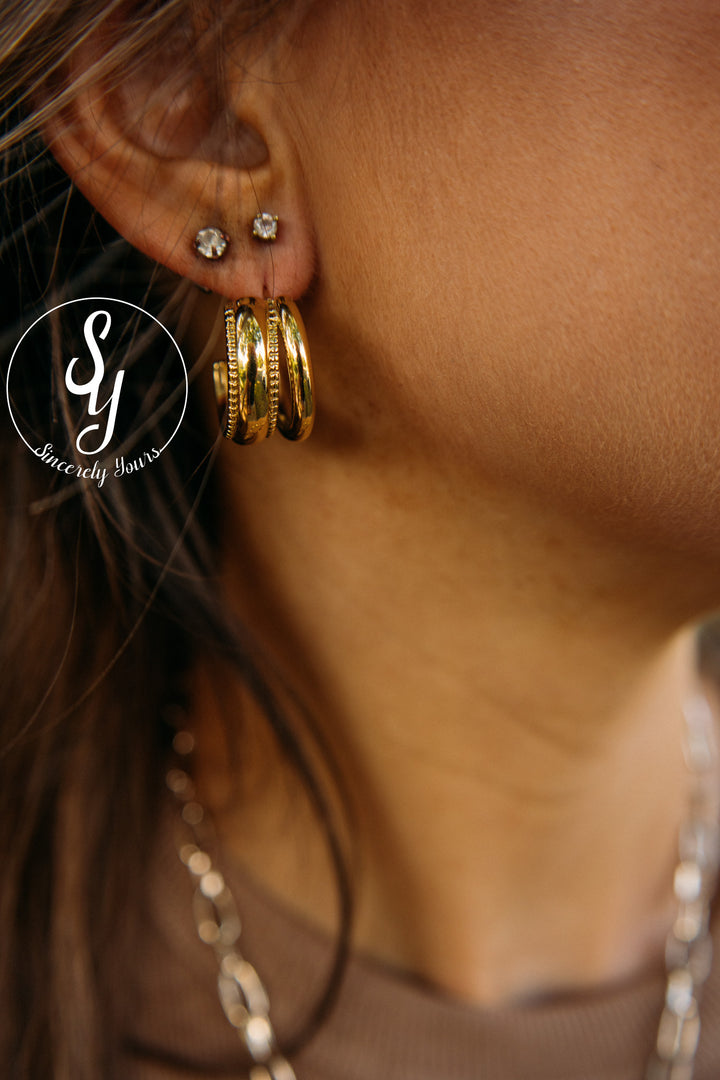 Sahira: Leo Hoops -Gold