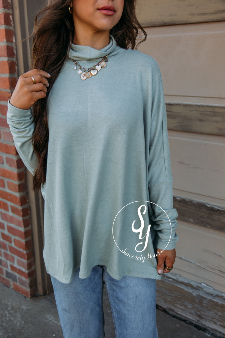 Perfect Basic Top - Sage Green