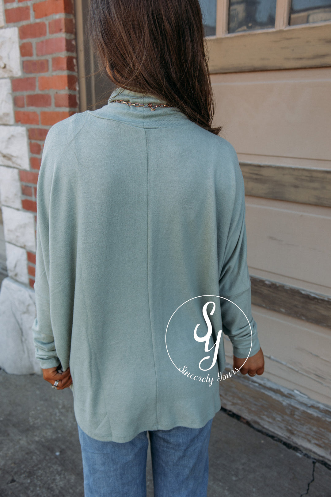 Perfect Basic Top - Sage Green