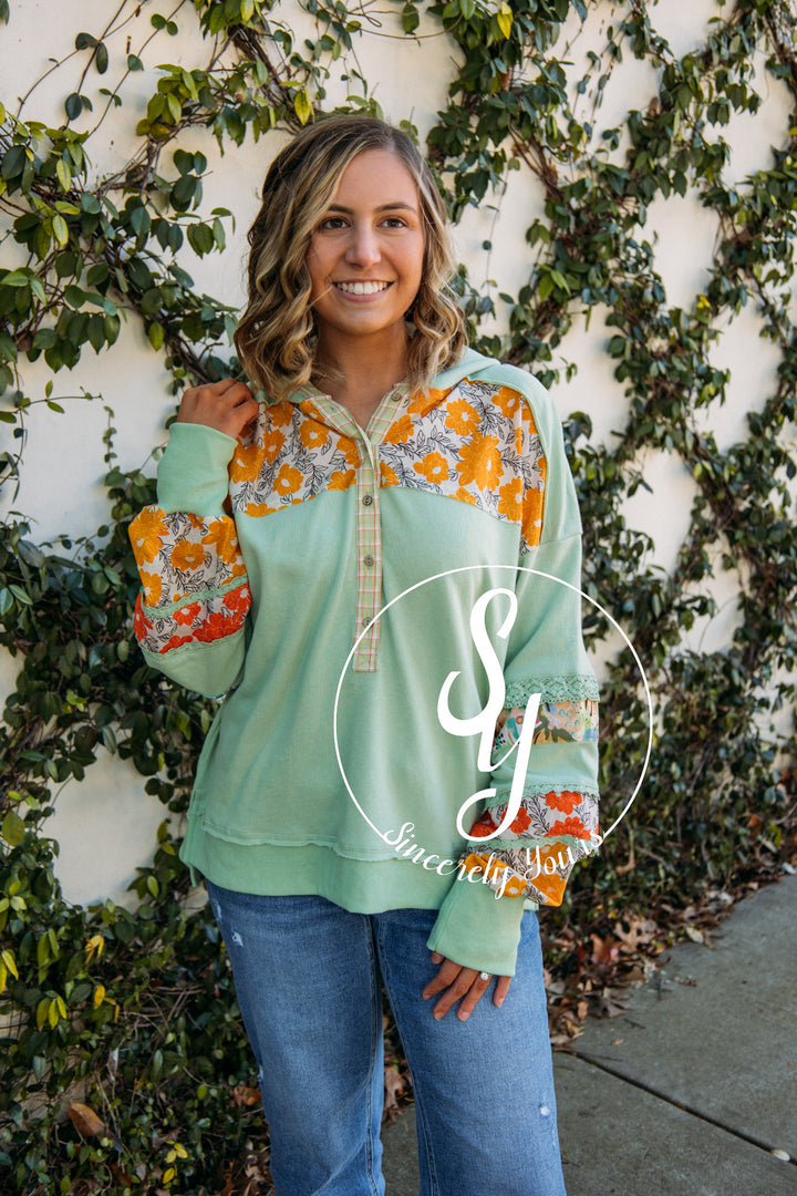 Boho Life Top- Sage