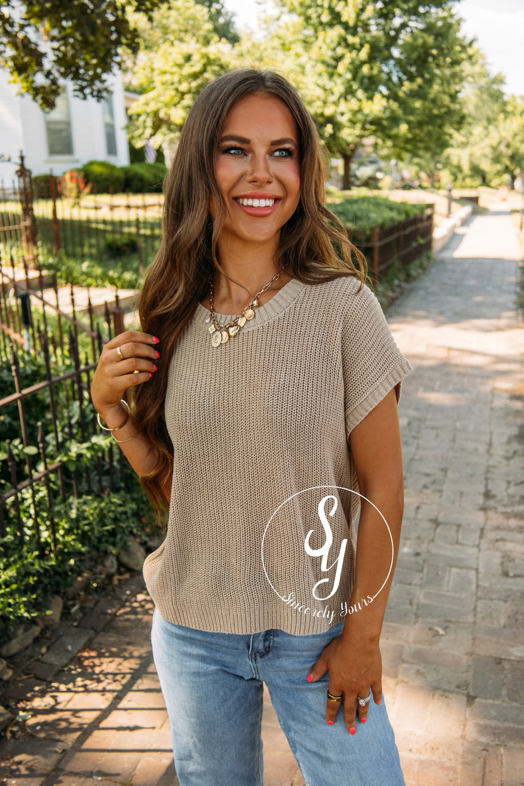 Everbloom Top - Taupe