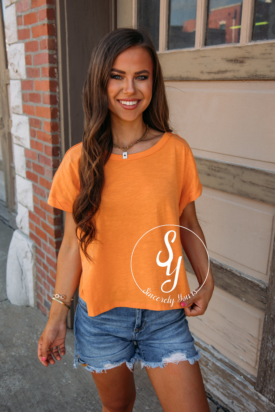 By the Coast Top - Orange