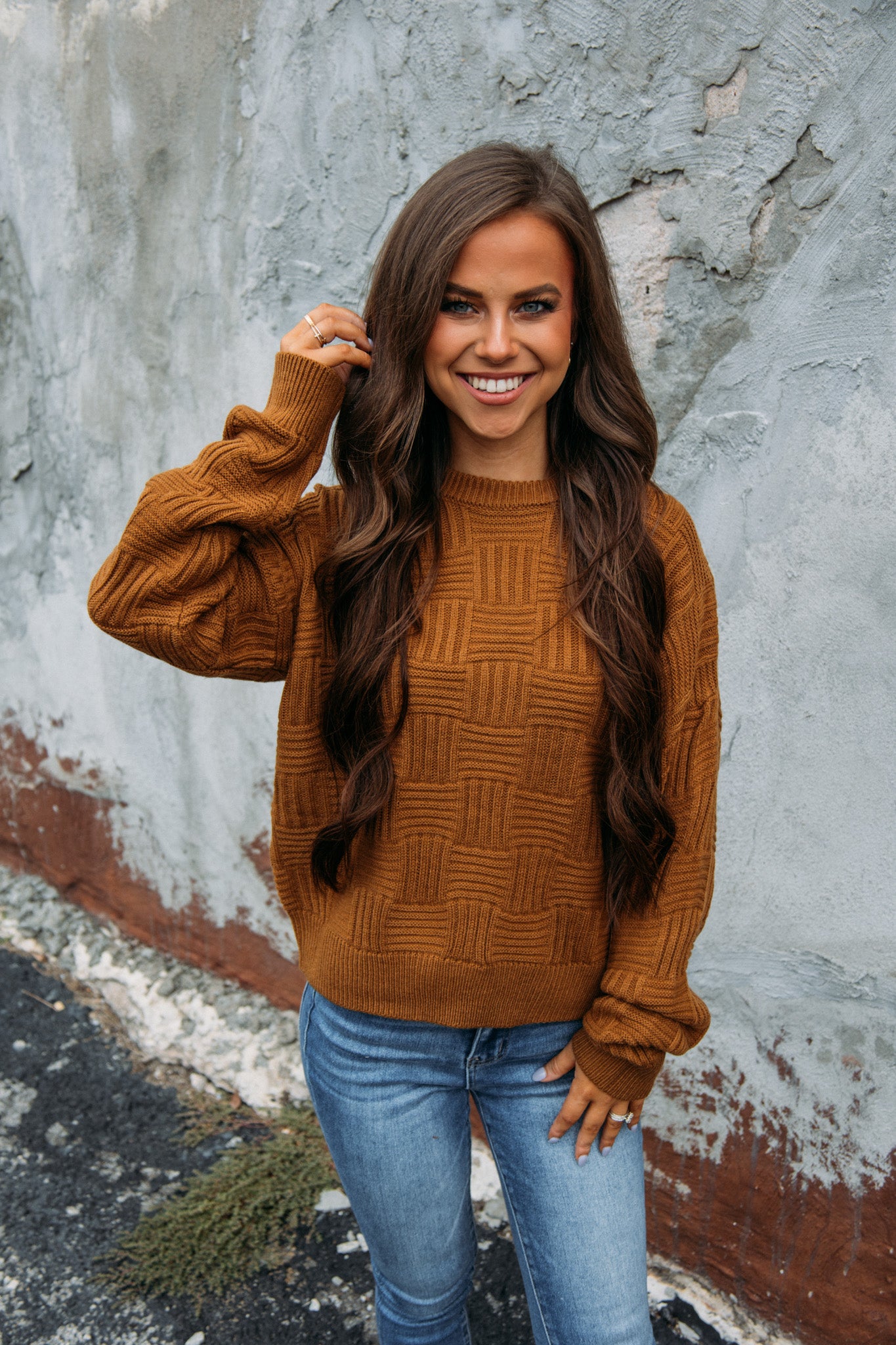 Hayfield Sweater - Pale Brown