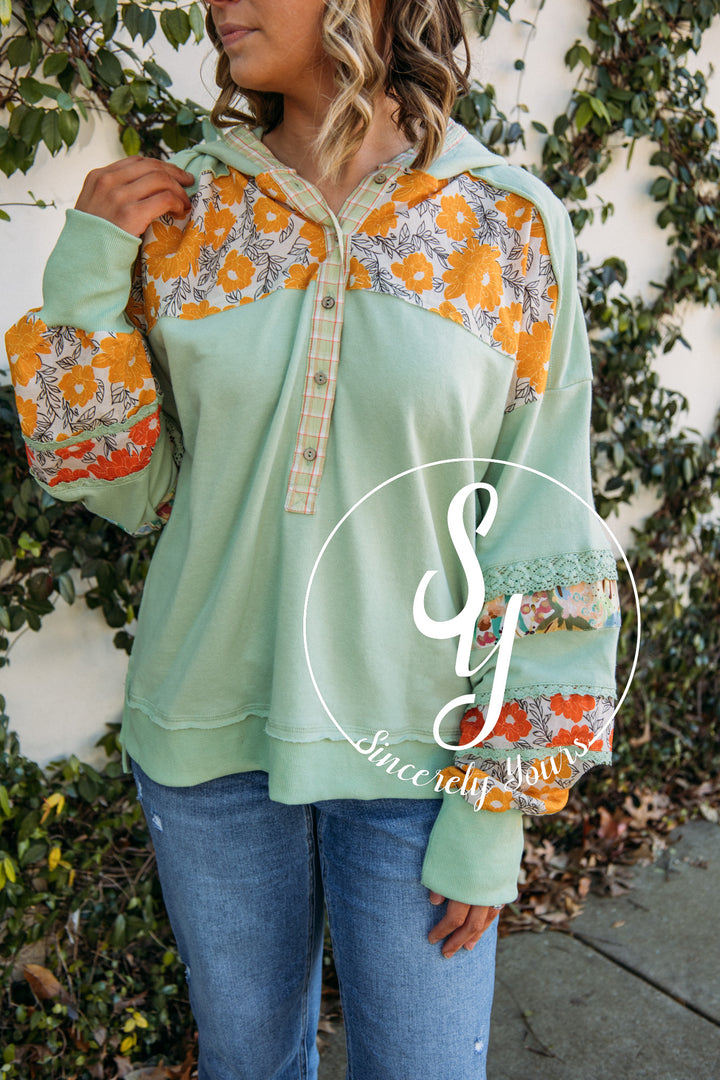 Boho Life Top- Sage