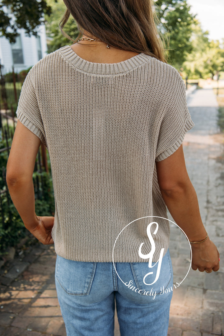 Everbloom Top - Taupe