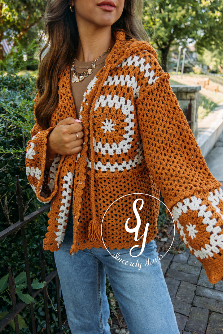 Fireplace Cozy Sweater- Cinnamon