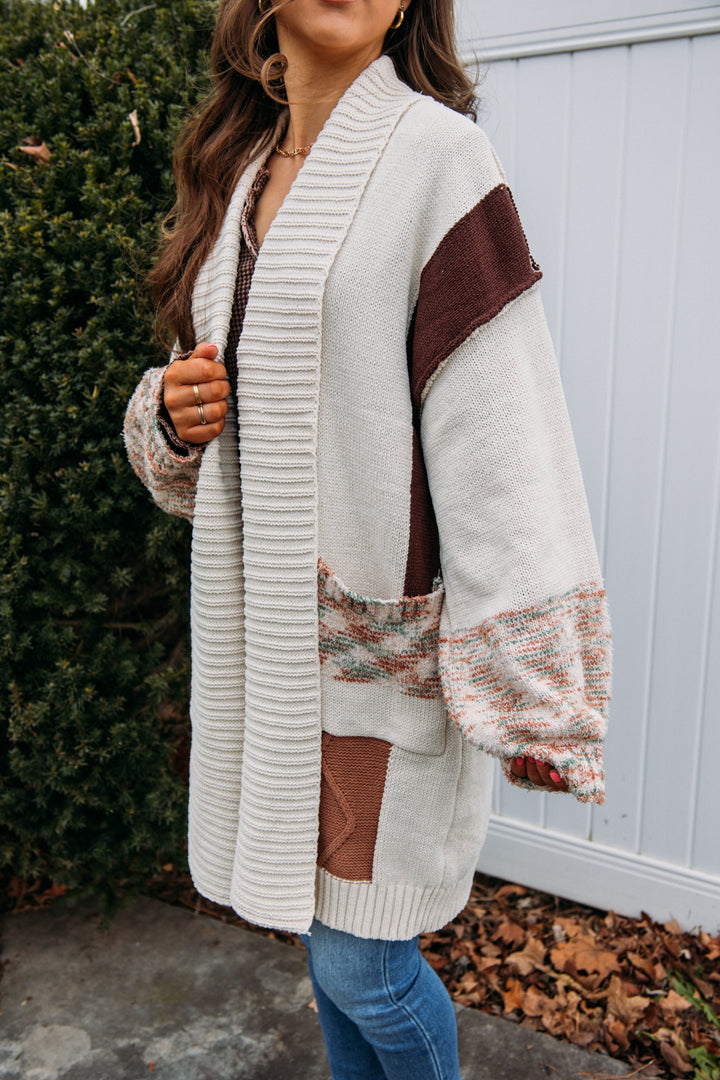 Touch Of Color Cardigan - Powder Almond