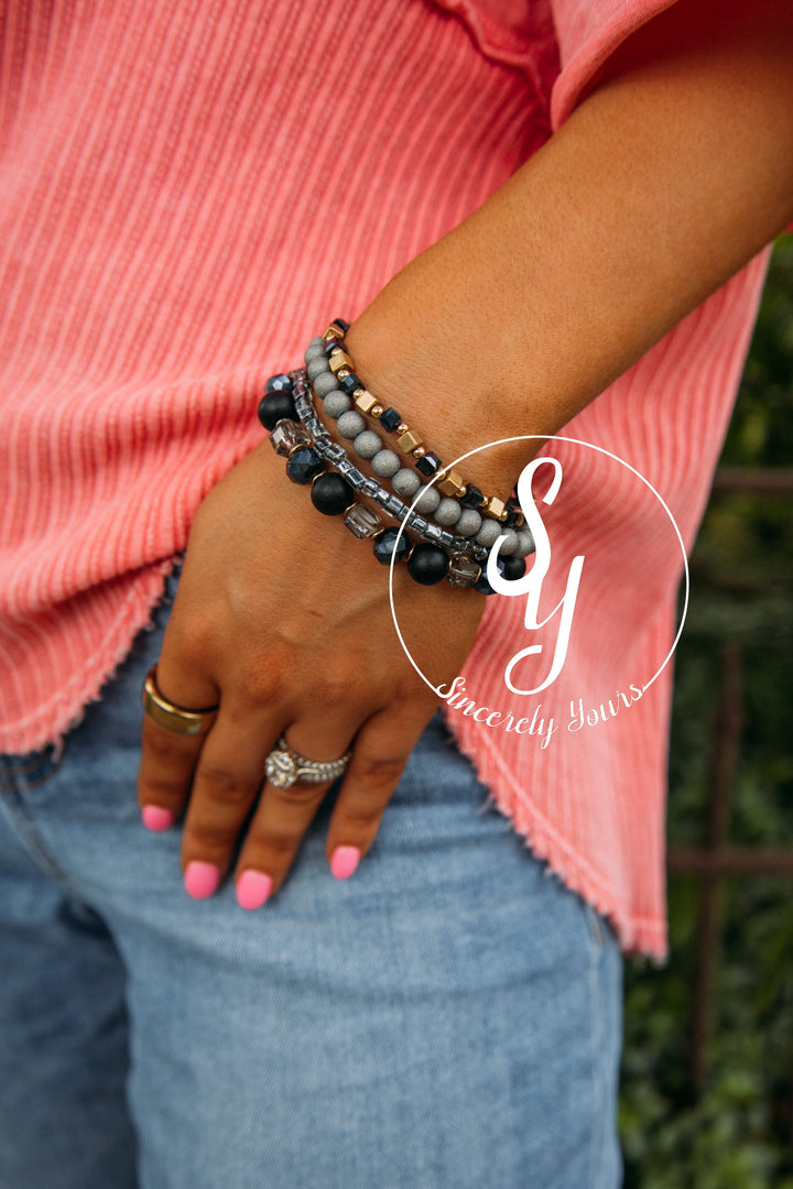 Ritzy Life Bracelet- Black