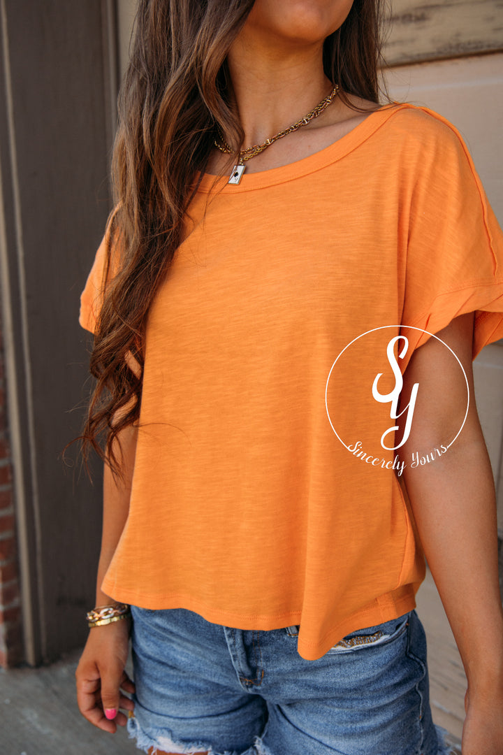 By the Coast Top - Orange