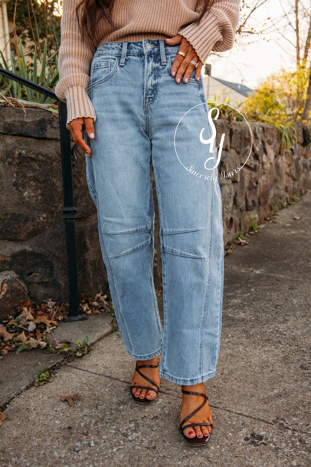 TayTay Barrel Denim - Tingle