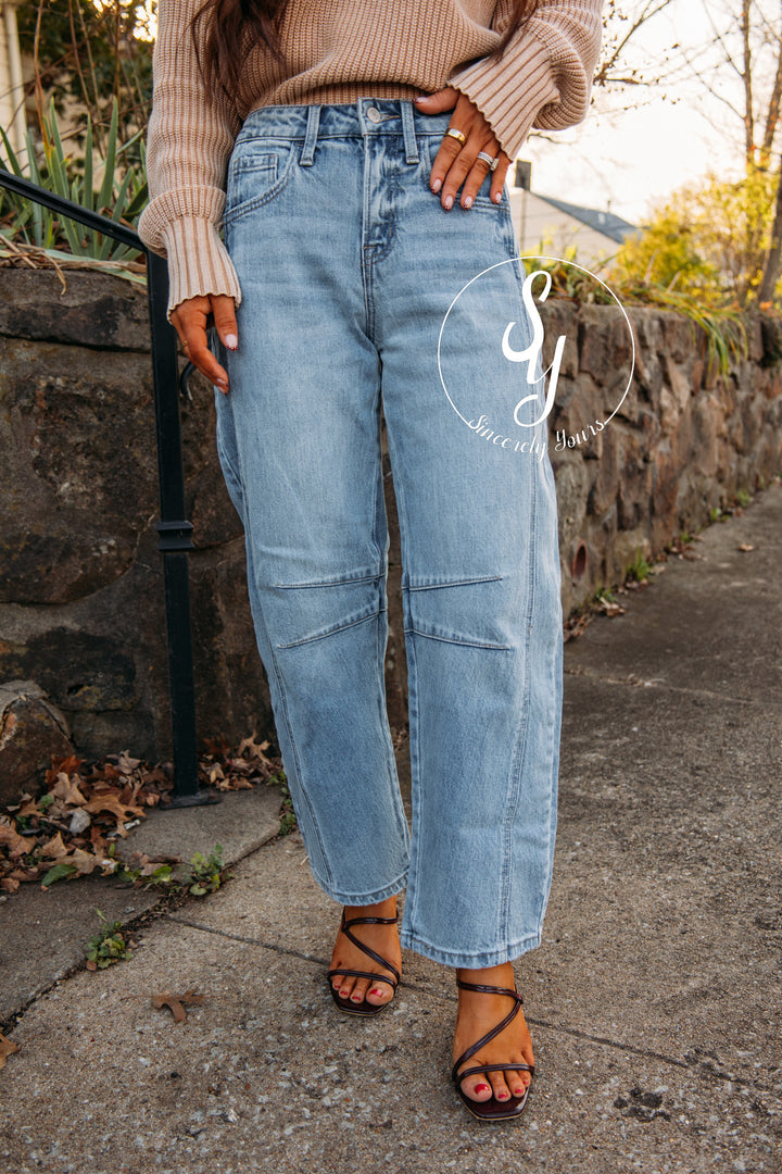 TayTay Barrel Denim - Tingle