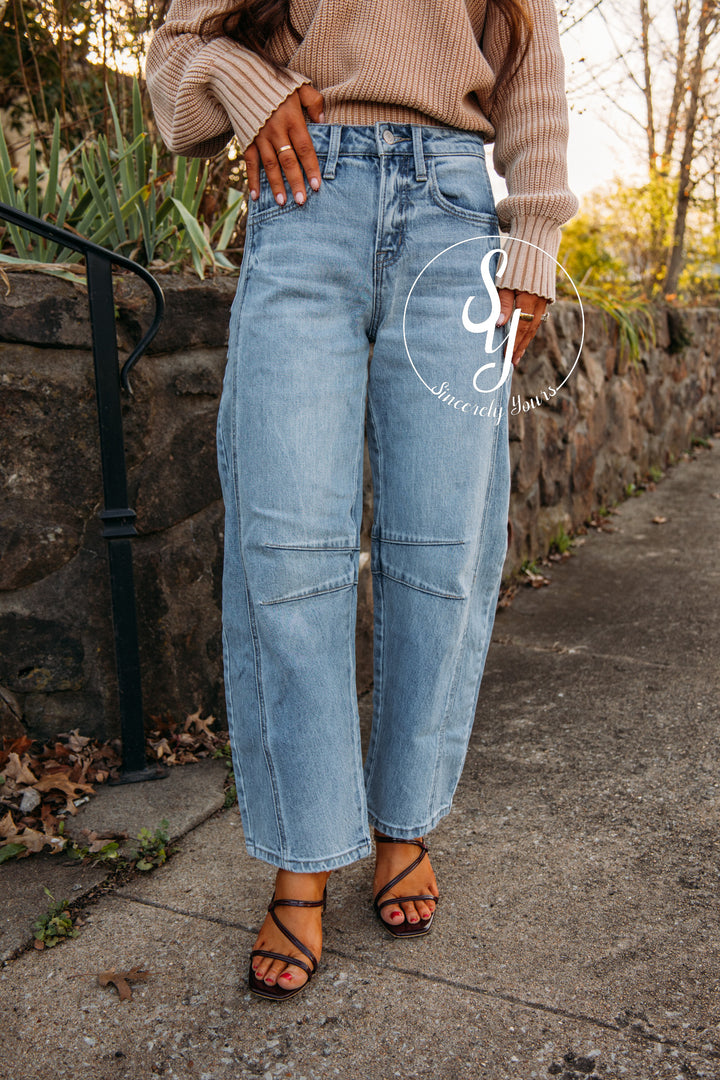 TayTay Barrel Denim - Tingle